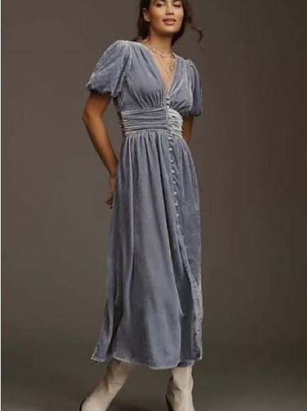 Brand New Anthropologie The Katerina Velvet Edition Size 4 Petite
